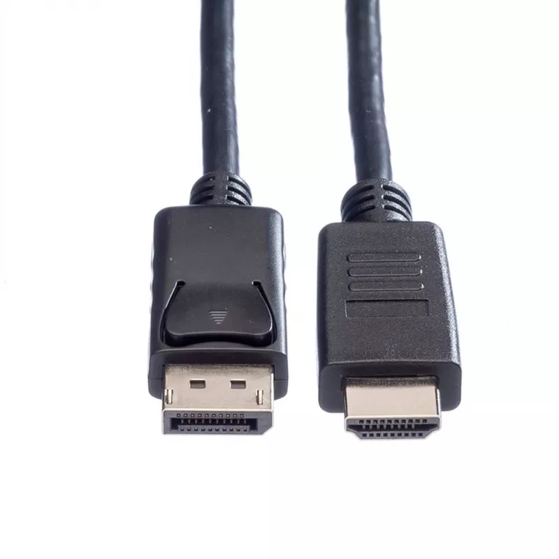 Kabelis ROLINE 11445780 1 m DisplayPort uz HDMI melns