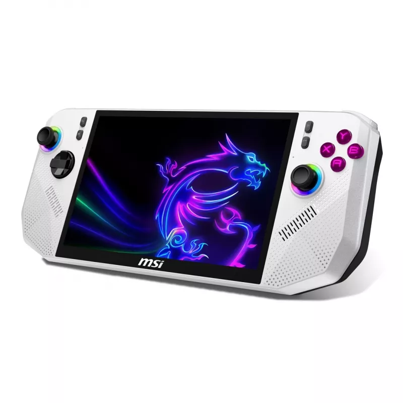 MSI Claw A8 BZ2EM-025PL pārnēsājamā spēļu konsole 20.3 cm (8) 1 TB skārienekrāns Wi-Fi balta