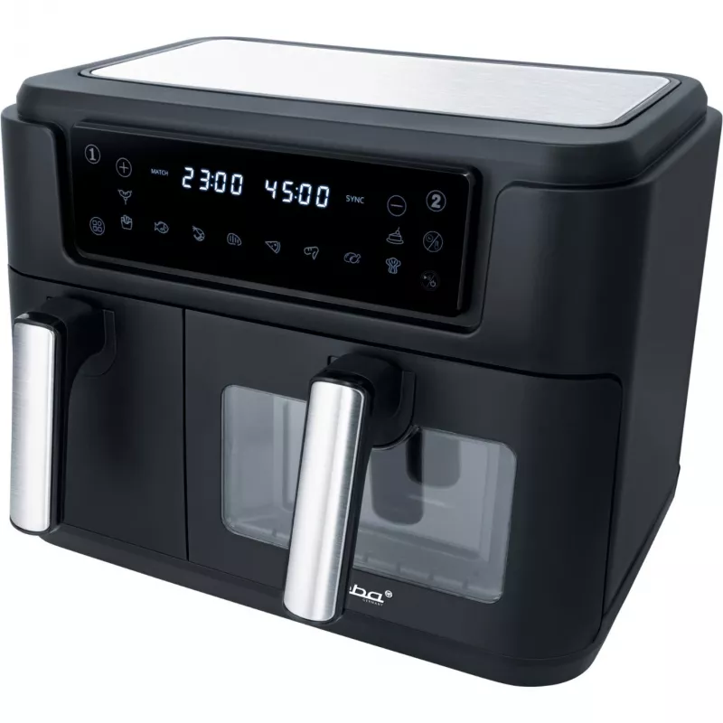Dubultā gaisa cepeškrāsns HF 9500 DUO (melna, 2400 W, 2 grozi 6 l + 3,5 l)