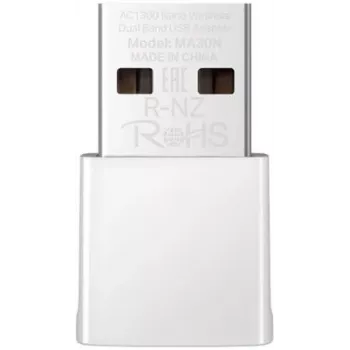 Tīkla USB adapteris MERCUSYS MA30N — Divu joslu Wi‑Fi (2,4/5 GHz), 400/867 Mb/s, USB 2.0, iebūvēta antena, balts