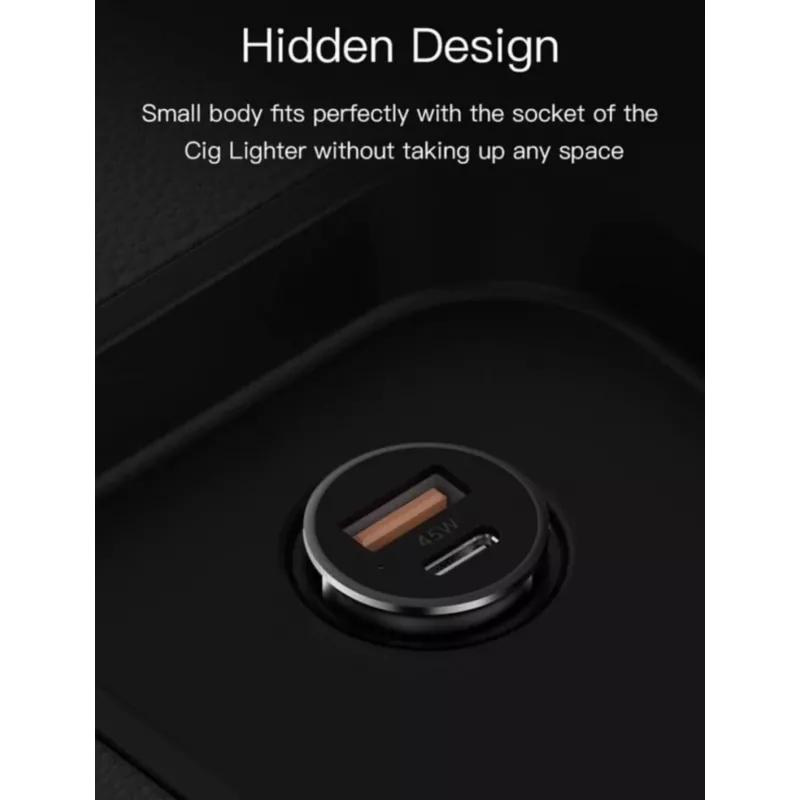 Auto lādētājs Orsen C8 45W — 45 W USB-C PD ātrā uzlāde, melns