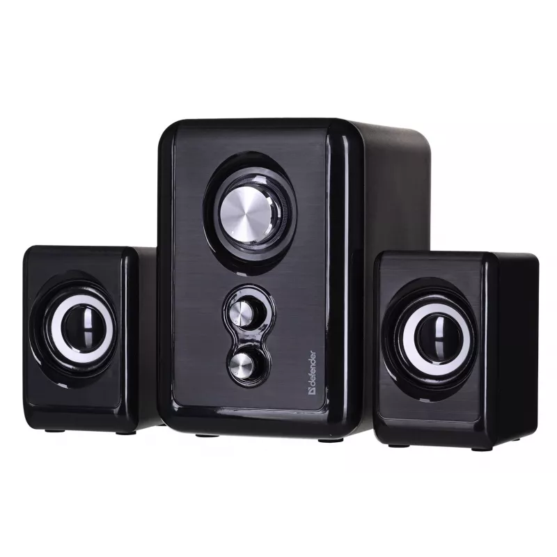 DEFENDER skaļrunis V11 11 W vadu 2.1 galda satelīta skaļruņi, USB 5 V, melns