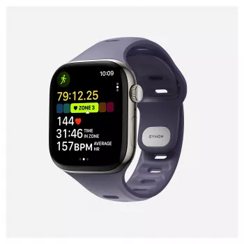 Band Nomad Tempo Band violeta Rubber, Saderīga with smartwatch, 18 mm width, wrist 135–175 mm