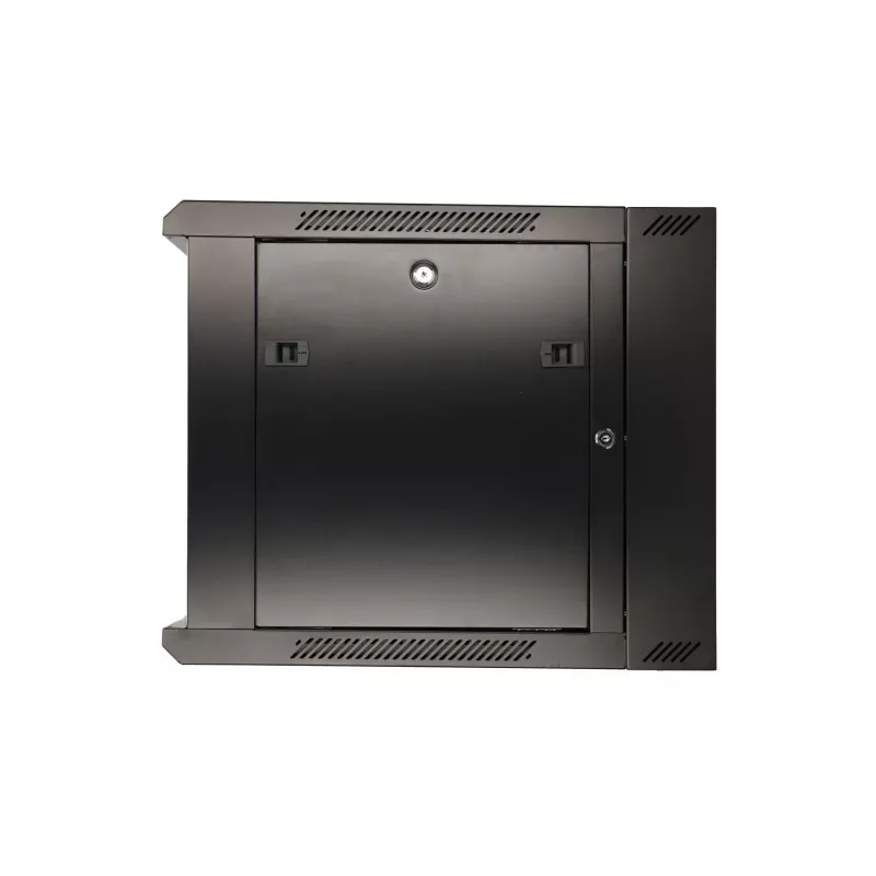 Extralink statņu skapis 9U 600x600 AZH melns, piestiprināms pie sienas, vērtņveida