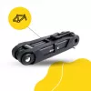Saliekamā velosipēda slēdzene MANTA XR00FL01 — segmentveida dizains uzstādīšanai uz rāmja