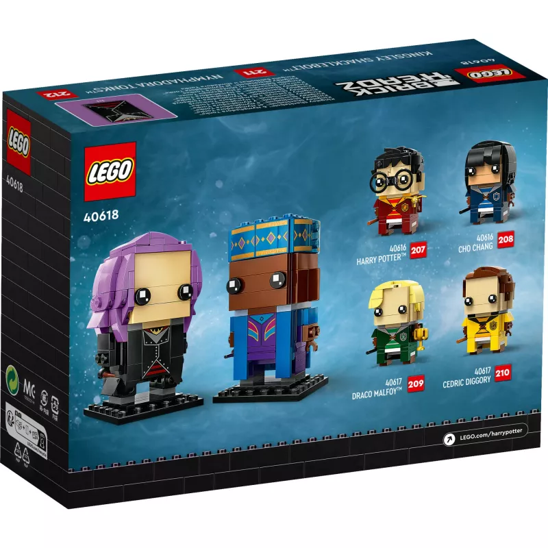 Lego Brickheadz Harijs Poters 40618 Kingsley Shacklebolt un Nimfadora Tonks