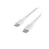 Pīts USB-C uz USB-C kabelis 1m Balts