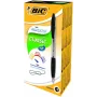 BIC lodīšu pildspalvas ATLANTIS REFRSH 1,0 mm melna, kaste 12 gab. 136717