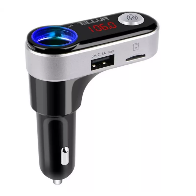 FM raidītājs Tellur FMT-B2 melns Bluetooth 5.0 USB automašīnas audio atskaņošanai