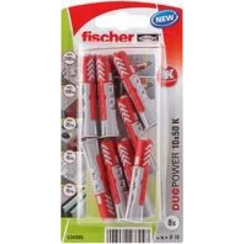 Fischer DuoPower 10 x 50 K NV Sienas dībelis 50 mm 534995 1 Komplekts (534995)