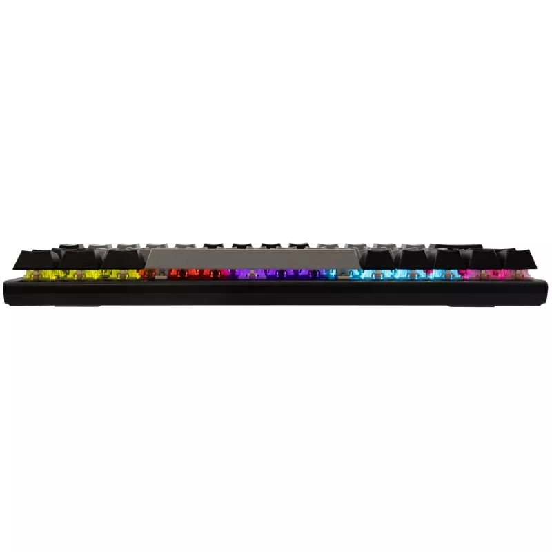 Mehāniskā spēļu tastatūra White Shark Wakizashi GK-002721V2 — pelēki melns rāmis, US izkārtojums, zilie slēdži