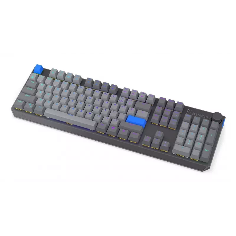 Bezvadu tastatūra ENDORFY Thock V2 — ergonomisks izkārtojums, RGB apgaismojums, bezvadu savienojums