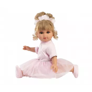 Baby lelle Llorens Elena Ballerina augstums 35 mm audums un vinils bēša rozā balta ieteicams 3+