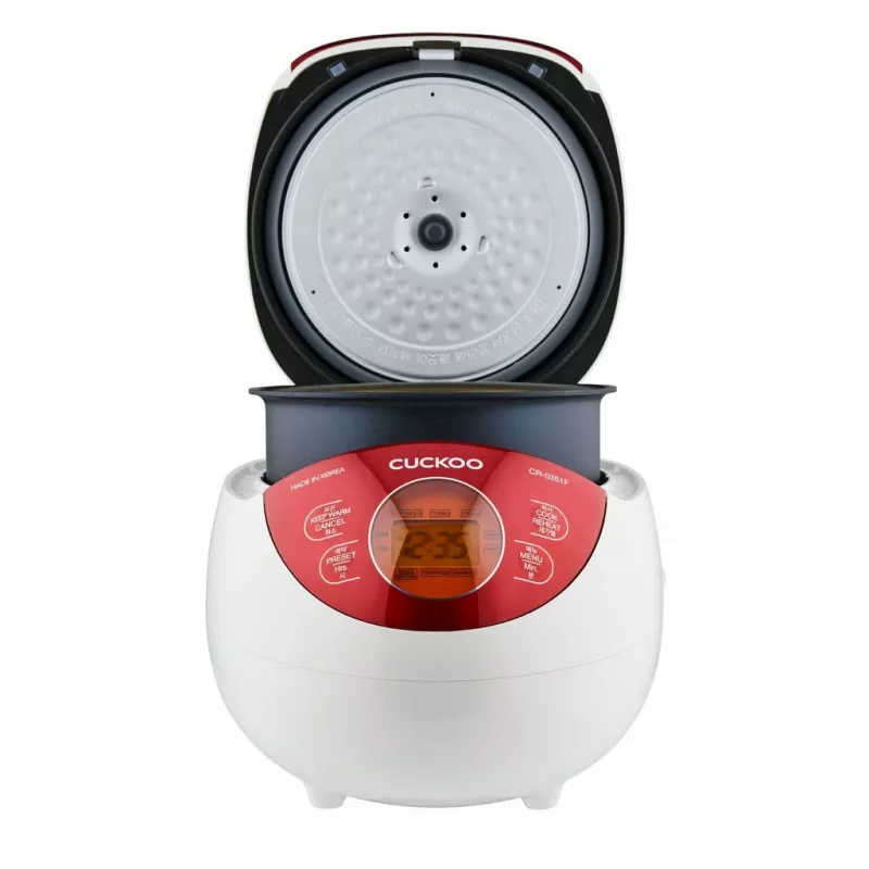 Cuckoo CR-0351F RED rīsu vārāmais katls 0,54 L 425 W Sarkans, Balts