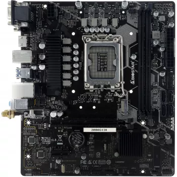 Mātesplate BIOSTAR Z690MX2-E D4 micro ATX, Intel Z690, LGA 1700, DDR4, 2x DIMM, 64GB, 2.5Gb LAN, 4x SATA III, 1x M.2