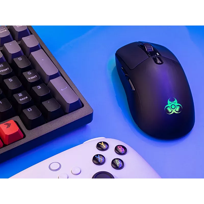 Spēļu austiņas TRACER Gamezone Thor RGB BT Wireless Bluetooth, uzliekamas, iebūvēts mikrofons