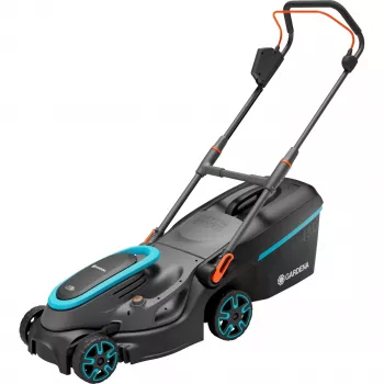 Akumulatora zāles pļāvējs PowerMax 37/36V P4A gatavs lietošanai komplekts, 36 V (2x18 V) (melns/pelēks, 2x litija jonu akumulators 4,0 Ah, POWER FOR ALL ALLIANCE)