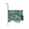 DeLOCK PCI Express x1 karte ar 2 x USB 3.2 Gen 1 Type-A + 1 x iekšējo 19 kontaktu savienotāju