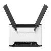 Bezvadu maršrutētājs MikroTik Chateau PRO ax — divjoslu 2,4/5 GHz, 3548 Mbit/s, PoE, 5x LAN, 2 ārējās antenas, pelēks/balts