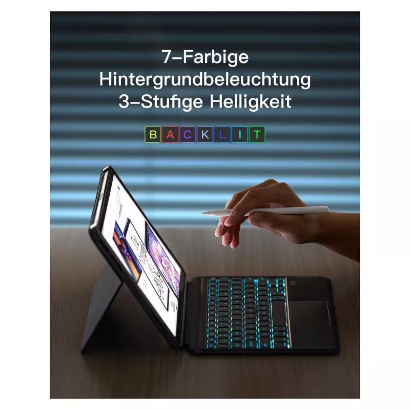 inateck tastatūra iPad 11 iPad Air 4/5Gen.Com. QWERTZ purple