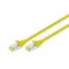 Patch Cord Digitus CAT 6A S/FTP DK-1644-A-0025/Y 0.25m dzeltena