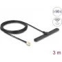 Visvirzienu tīkla antena DELOCK 96090 SMA savienotājs 3 dBi 0,698–0,96 / 1,71–3,8 GHz 50 Ω lineāra vertikāla