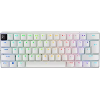 Klaviatūra Logitech G PRO X 60 spēļu USB RF Wireless Bluetooth QWERTY US International balta