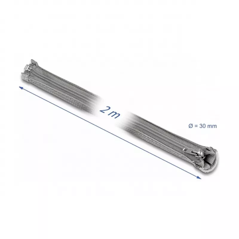 Pīts aizsargapvalks DeLOCK 20831 2m x 30mm pelēks