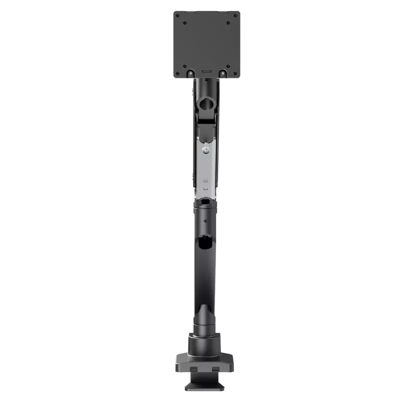 Maclean MC-968 Divu roku monitora stiprinājums ar gāzes atsperi 17-57 27 kg Smagās slodzes izturīgs pilnas kustības turētājs Maks. VESA 200x200