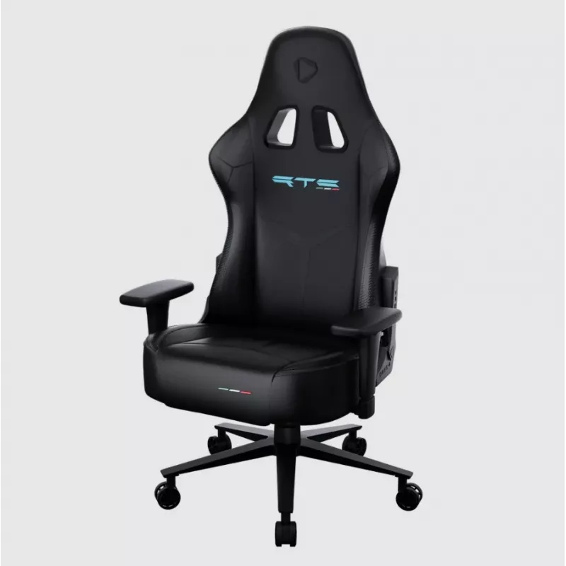 Spēļu krēsls Onex RTC Embrace Hardcore Melns — ergonomisks dizains, regulējams augstums un atgāzšanās
