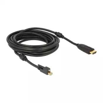 Video kabeļa adapteris DeLOCK 83732 Mini DisplayPort uz HDMI 5 m melns