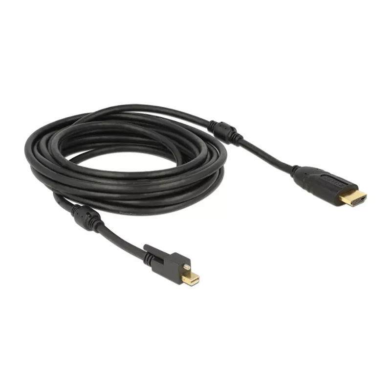 Video kabeļa adapteris DeLOCK 83732 Mini DisplayPort uz HDMI 5 m melns