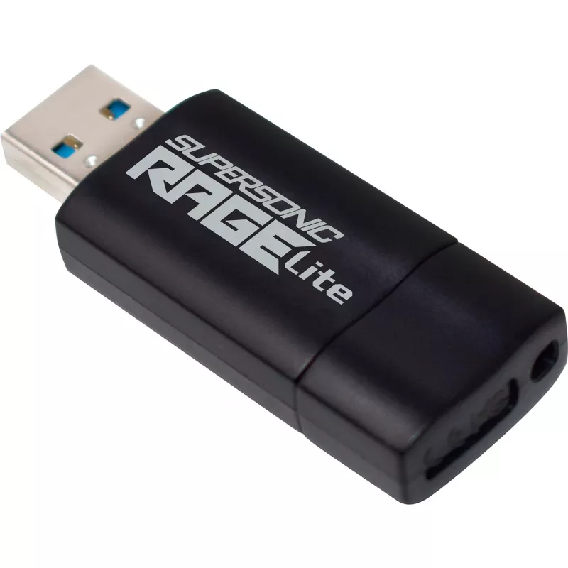 Flashdrive PATRIOT Rage Lite 1TB 120 MB/S USB 3.2 izvelkams melns (PEF1TBRLB32U)