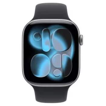 Pulksteņa sērija 11 GPS+Cellular 46mm Space Grey Alumīnija korpuss ar Black Sport Siksniņu - M/L