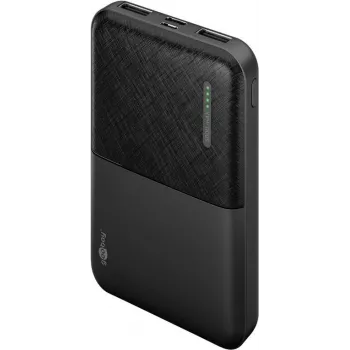 Goobay 64961 ārējais akumulators litija polimēra (LiPo) 5000 mAh melns (64961)