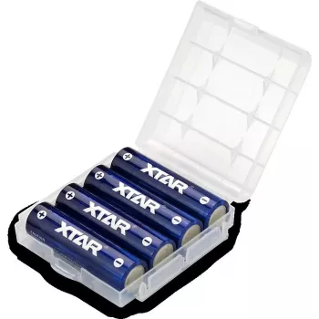 Uzlādējamā AA (R06) baterija XTAR 1,5V 2500mAh — iepakojumā 4 ar aizsardzību