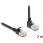 Tīkla kabelis DeLOCK RJ45 Cat.6A 2m Melns