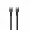 HYPER HyperJuice 240W Silikona USB-C uz USB-C kabelis (6 pēdas/2 m) - Melns