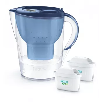 Ūdens filtra krūze BRITA Marella XL ar 2 MAXTRA PRO zilām rezerves kasetnēm