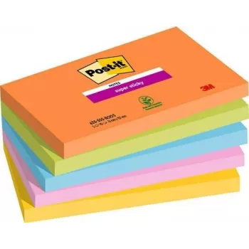 3M 655-5SS-BOOS Līmlapiņas Taisnstūra Zilas - Zaļas - Oranžas - Rozā - Dzeltenas 90 lapas (655-5SS-BOOS)