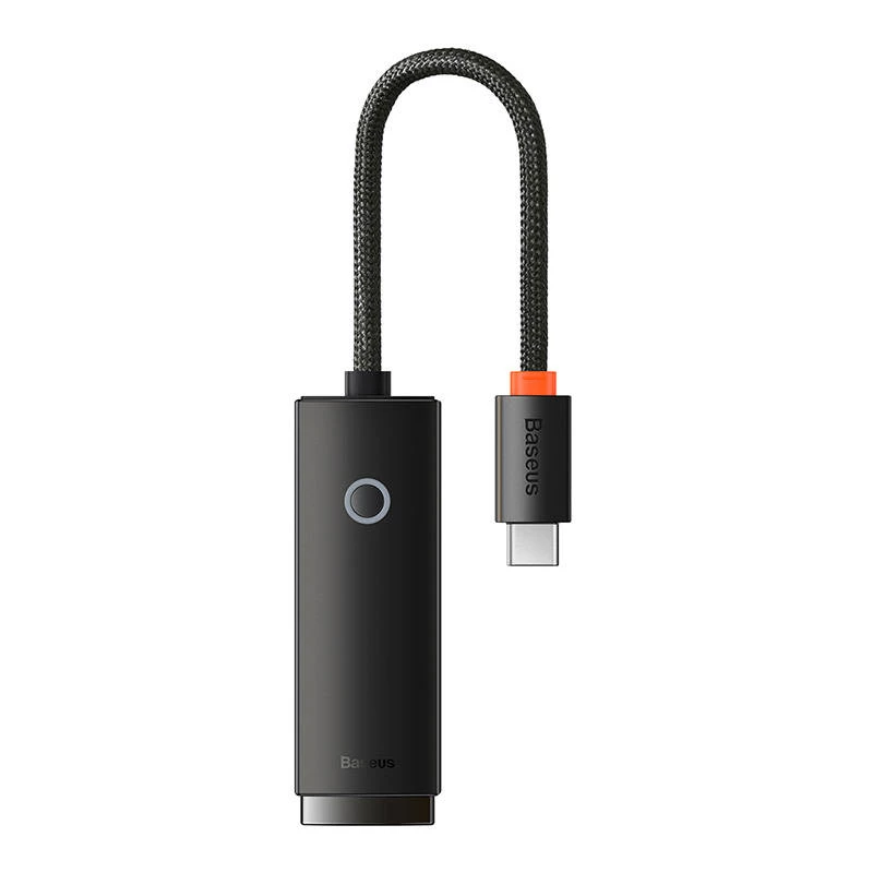 Tīkla adapteris Baseus Lite Series USB-C uz RJ45 (melns)