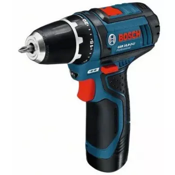 Bosch GSR 10,8-2-LI Professional Keyless Melns, Melns, Zils