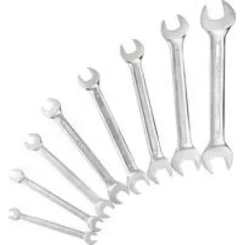 Atslēgu komplekts ks tools 512.0208 — divpusējās atklātās atslēgas, 8 gabali