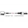 Seriālais kabelis DeLOCK 63908 melns 0,15 m DB-9