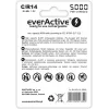 Uzlādējama NiMH cilindriska baterija everActive EVHRL14-5000, 1,2 V, 2 gab., 51,5 mm augstums