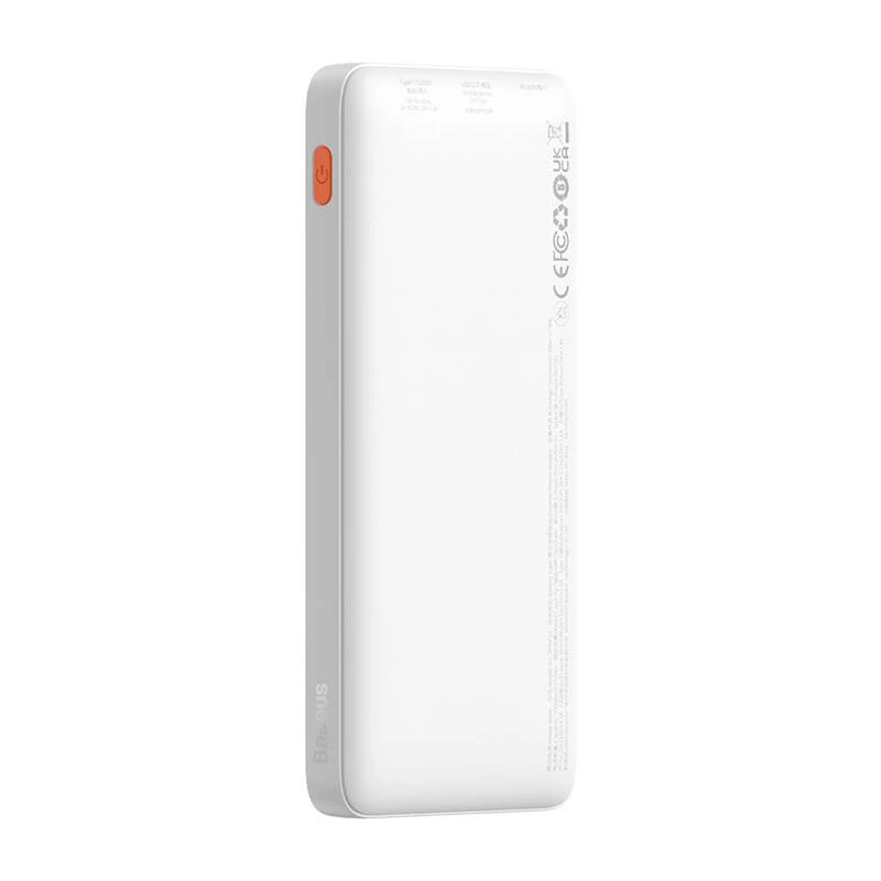 Baseus Airpow Litija polimēra ārējais akumulators 10000 mAh 20 W Balts