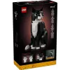 LEGO komplekts Ideas 21349 Tuxedo Cat celtniecības komplekts — kolekcionējams ķieģeļu modelis, vitrīnas priekšmets