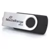 USB zibatmiņa MediaRange MR1953 64 GB USB Type-C 3.2 Gen 1 (3.1 Gen 1) grozāma, melna/sudrabota