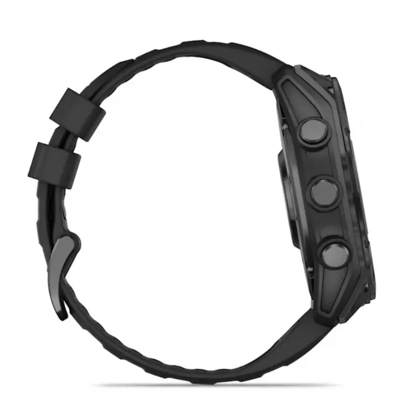 Viedpulkstenis GARMIN Fenix 8 — 51 mm titāna korpuss, AMOLED 1,4 collas, GPS, 32 GB, 10 ATM, silikona siksniņa