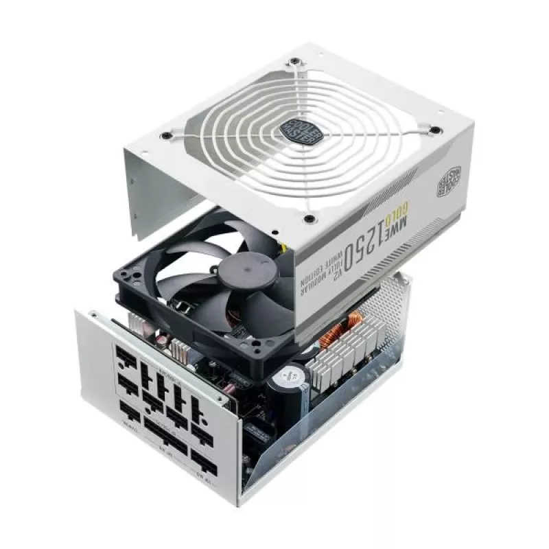 Barošanas bloks MWE Gold V2 1250W 80+GOLD ATX 3.0 balts